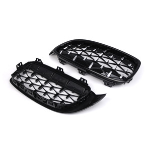 Rejilla de parachoques delantero BMW de plástico ABS para la serie 4 F32 F36 2014-2017, color negro meteor, semi galvanizado - Product Image 2