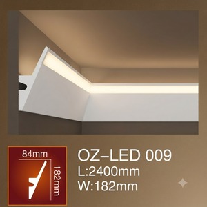 Moulures <span class=keywords><strong>en</strong></span> polyuréthane LED pour éclairage indirect, solutions d'aménagement intérieur pour plafonds, moulures <span class=keywords><strong>en</strong></span> plâtre pour éclairage indirect - Product Image 1
