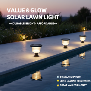 Nuevas Lámparas Solares de Pilar con Diseño Innovador, IP65 Impermeables, Ángulo de Haz de 360°, Focos Decorativos para Jardín Exterior, Fuente de Luz de 118 LED, Regulables - Product Image 5