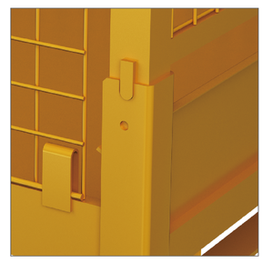 قفص حاوية فولاذية للتخزين قابل للطي بسعر المصنع في الصين - Product Image 3