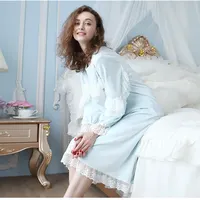 Toptan lüks Polyester kadın romantik pamuklu gecelik