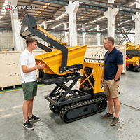Mini-Dumper Raupendumper 500kg Traglast Raupen-Minitransporter Anpassbar 1 Tonne Kapazität für Landwirtschaftstransport