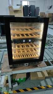 NE-403d-P dual temperature zone red wine cooler, constant temperature terrace, outdoor <b>kitchen</b>, red wine refrigerator - Product Image 5