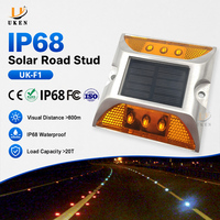 Marqueur routier LED électrique clignotant ou constant à énergie solaire Anyang, type œil de chat, pour marquage routier