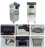 Machine à Glace Italienne Automatique 3 Saveurs Commerciale pour Professionnels, Food Truck, Prix