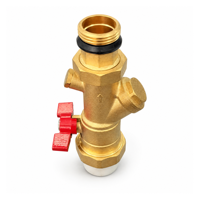 Robinet à bille manuel en laiton pour l'eau, personnalisable OEM, connexion filetée, usage jardin