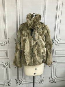 2022 giacca invernale da donna in <span class=keywords><strong>pelliccia</strong></span> cappotti corti giacca di scarto di coniglio cappotto Outwear giacca di <span class=keywords><strong>pelliccia</strong></span> - Product Image 2