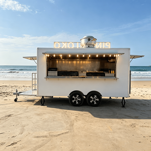 Camion de restauration avec cuisine complète, remorques alimentaires entièrement équipées, camion mobile de restauration rapide, remorque de restauration avec certification CE - Product Image 4