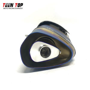 <span class=keywords><strong>Teentop</strong></span> ท่อไอเสียรถจักรยานยนต์สแตนเลส, ท่อครึ่งสีฟ้า51mm/60.5mm - Product Image 5