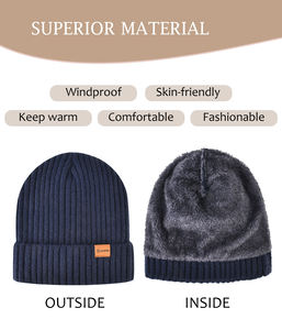 100% akrilik yumuşak sıcak aile kış bere eldiven seti ebeveynler ve çocuklar için eşleşen noel hediyesi fikir toptan - Product Image 2