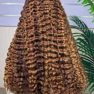 วิกผมแบบปิดหน้าผาก Super Double Drawn Burmese Curl ทำจากผมแท้ 100%  ขนาด 5*5  แบบลูกไม้  ลอนลึก  ไม่ต้องใช้กาว - Product Image 5