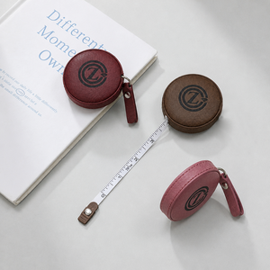 Cinta Métrica de Cuero con Logotipo Personalizado Grabado con Láser, Mini Cinta Métrica Retráctil de PU para Regalos Empresariales, Venta al Por Mayor - Product Image 1