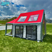 Nueva Carpa Inflable para Acampar al Aire Libre, Carpa Multiusos Portátil Resistente al Agua con Ventanas