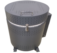 30L Electric Resistance Ceramic Kiln for Home Use PLC Temperature Control 1300C Max Temp Heat Treatment Sintering Equipment