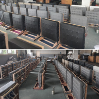 Sofá Seccional de 3 Plazas de Cuero PU Negro, Diseño Moderno y Relajante, Importado de Foshan, China, para Oficina o Recepción