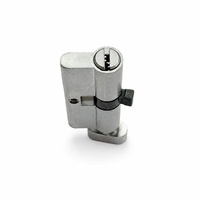 Cylindre de serrure de porte cylindrique zingué avec bouton rotatif, 3 clés, vente en gros, logo personnalisé, OEM pour maison, bureau, hôtel