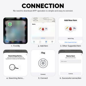 Localizador GPS 2 en <span class=keywords><strong>1</strong></span> Antipérdida y Localizador de Niños con AirTag, Compatible con la Aplicación Find My de iOS, Batería CR2032 - Product Image 4
