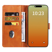 Casing HP Lipat Kulit PU untuk iPhone 14 Pro Max - Penutup Berdiri dengan 3 Slot Kartu, Penutup Magnetik & Pelindung Anti Benturan