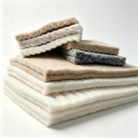 Ouate en fibres courtes de polyester à haute chaleur, sans colle, creuse, conjuguée, antistatique, recyclable pour le rembourrage de canapés, coussins et matelas