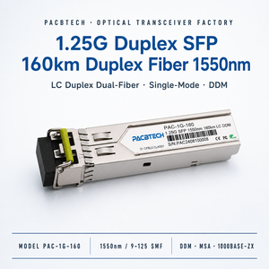Módulo SFP <span class=keywords><strong>de</strong></span> Fibra Óptica Dual <span class=keywords><strong>de</strong></span> 1.25G 1550nm 160km, Transceptor <span class=keywords><strong>de</strong></span> Fibra Óptica para <span class=keywords><strong>Cisco</strong></span> Mikrotik, Switch Ethernet, Conversor <span class=keywords><strong>de</strong></span> <span class=keywords><strong>Medios</strong></span> - Product Image 2