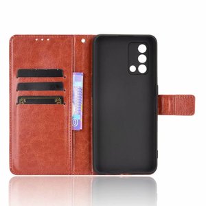 Portafoglio di lusso Crazy Horse DELL'UNITÀ di elaborazione di Vibrazione del Cuoio Della Copertura di Caso Per <span class=keywords><strong>OPPO</strong></span> <span class=keywords><strong>A74</strong></span> 4G/ F19 4G - Product Image 5