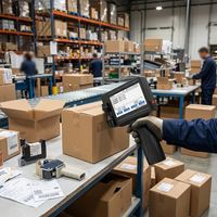 Mini-imprimante jet d'encre portable à séchage rapide pour le marquage de dates, codes QR, logos sur bouteilles, sacs et cartons alimentaires