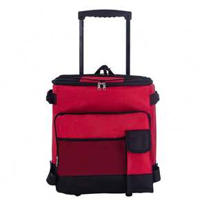 Sac isotherme à grande capacité avec poignée télescopique, en polyester, pour pique-nique en plein air, utilisation alimentaire, refroidisseur à glace pour bateau à remorque - Product Image 2