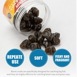 30 leurres souples en forme de conque, parfum poissonné intense, appât flottant à base de viande <span class=keywords><strong>d</strong></span>'<span class=keywords><strong>escargot</strong></span> <span class=keywords><strong>pour</strong></span> carpe herbivore, vente en gros <span class=keywords><strong>d</strong></span>'usine <span class=keywords><strong>pour</strong></span> réservoirs Black Pit - Product Image 4