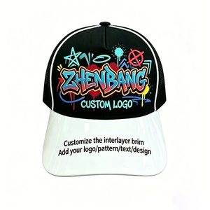 Casquette à visière en vinyle transparent personnalisable, structure à double couche permettant l'insertion libre de motifs personnalisés pour la vente en gros - Product Image 3