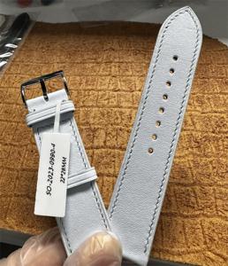 Bracelets de montre en cuir véritable Swift cuir de vachette français remplacement pour montres <span class=keywords><strong>Apple</strong></span> montres générales Logo Style personnalisé - Product Image 6
