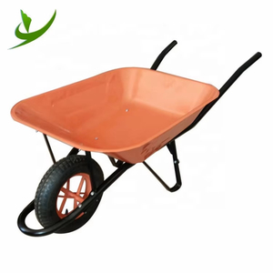 Brouette de chantier robuste en métal modèle France <span class=keywords><strong>Haemmerlin</strong></span> WB6400 avec roue pneumatique 4.00-8 pour béton - Product Image 1