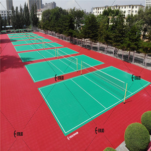 Carreaux de verrouillage en plastique TPE modulaires portables à assemblage rapide Revêtement de sol multi-sport pour jardin/<span class=keywords><strong>camping</strong></span> Gazon artificiel - Product Image 6