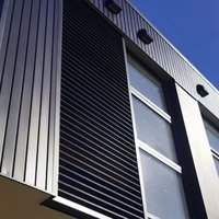 Volet en aluminium à lame en Z architectural, design moderne, écologique, pour revêtement mural extérieur et toiture verticale, maison et bureau