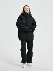 25 nouveau style de combinaison de ski pour hommes et femmes manteau chaud coupe-vent imperméable avec pantalon de ski simple double sac élégant inclus - Product Image 5