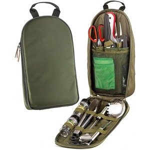 Équipement de cuisine de camping certifié BSCI, ensemble d'ustensiles de cuisson de camping, sac de cuisine portable pour pique-nique, appareils de barbecue pour feu de camp - Product Image 1