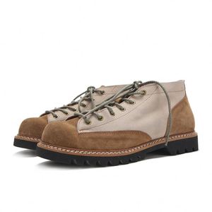High-Quality Genuine Leather Premium <b>Boots</b> for Men Stylish&Wear-Resistant Suede Casual&Retro <b>Spring</b> Breathable Soft-Soled Shoes - Product Image 5