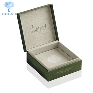 Custom Logo Luxury Double Paper Jewelry Rose Engagement Wedding Earring Packaging <b>Ring</b> <b>Box</b> - Product Image 5