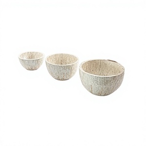 Bol à chocolats en bois de forme ronde pour la maison et la restauration, vaisselle de table à prix compétitifs - Product Image 1