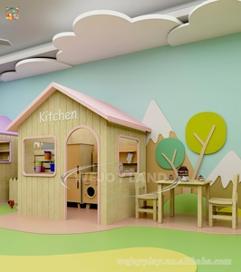 Équipement de jeu d'intérieur personnalisé pour enfants : Supermarché de ville, <span class=keywords><strong>maison</strong></span> de jeu en bois pour aire de jeux intérieure - Product Image 3