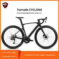 CYCLONE R7120 Karbon Fiber Yol Bisikleti Kadrosu SHIMANO105 2*12 Vites (Büyük Set) Hidrolik Disk Frenli Yarış Bisikleti