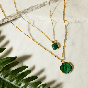 अमेज़न Dropshipping 925 स्टर्लिंग चांदी 18k सोना मढ़वाया आभूषण के लिए पन्ना लटकन हार सर्किल दौर हार ग्रीन महिलाओं - Product Image 4