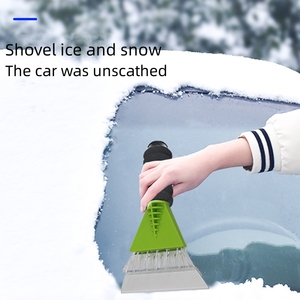Biểu Tượng Tùy Chỉnh Xách Tay Cửa Sổ Xe Tuyết Xẻng Xe Tuyết Loại Bỏ Bàn Chải Dày Xe Ice Scraper - Product Image 5