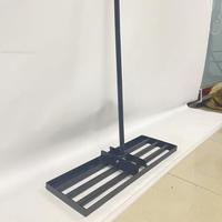Outil de nivellement de pelouse galvanisé à froid, grande taille, hauteur réglable, manche en métal, râteau pour gazon de golf, pour le sable