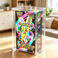 Boîte de rangement magnétique en acrylique pour TGG, compatible avec les boîtes de boosters M2Ar PTCG japonaises neuves et scellées officiellement