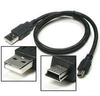 Cable USB 2.0 Personalizado de 50cm, 1m, 1.8m, 3m, 5m, Conector A a Mini USB V3, Cable de Alimentación para Cargador de Cámara Digital