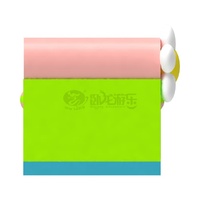 Château Gonflable Floral 9x5x5.5m avec Toboggan Triple Piste, Prix Usine, PVC Personnalisé OEM pour Enfants, Événements Extérieurs et Intérieurs, Location
