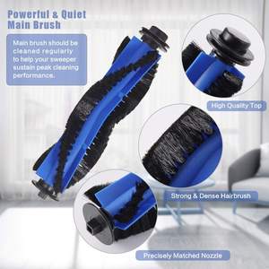 Cepillo lateral principal y filtro de aspiradora, accesorio para <span class=keywords><strong>Goovi</strong></span> 1600PA D380 D382 coredly R3500 R3500S R550 Bagotte BG600 iMartine C800 D900 D90 - Product Image 2