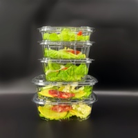 8 12 16 20 24 32 64 Oz Huisdier/Rpet Tamper Evident Container, Fraudebestendige Verpakkingsdoos Voor Verse Salade Kruidenfruitnoten