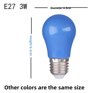 <span class=keywords><strong>Ampoule</strong></span> <span class=keywords><strong>LED</strong></span> en plastique en forme de poire <span class=keywords><strong>E27</strong></span> colorée avec CRI 70-80 et 50 lumens pour la décoration d'ambiance intérieure/extérieure des fêtes - Product Image 3