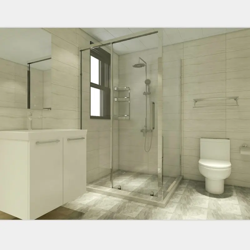 Desain Kamar Mandi Barang Promosi dengan Ubin Dinding Kamar Mandi/Toilet/Wastafel/Vanity/Shower Set Renovasi Kamar Mandi